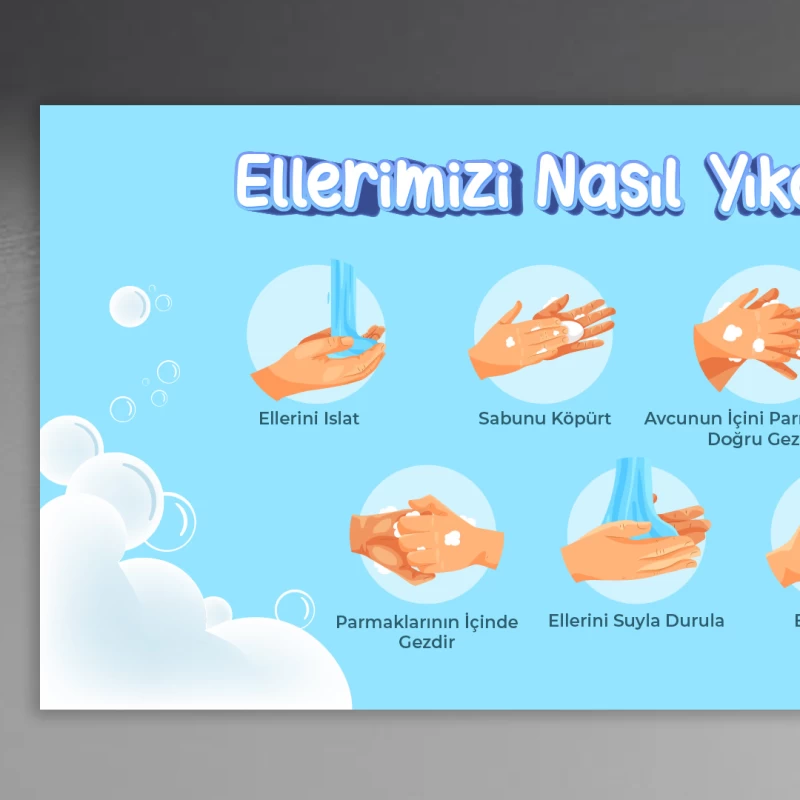 El Yıkama Okul Posteri