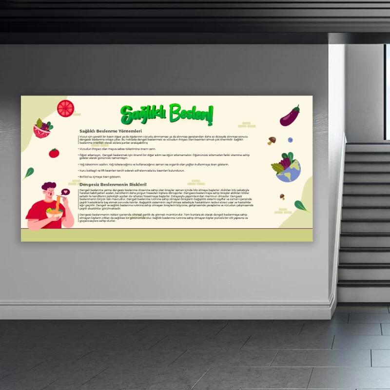 Sağlıklı Beslen Okul Posteri