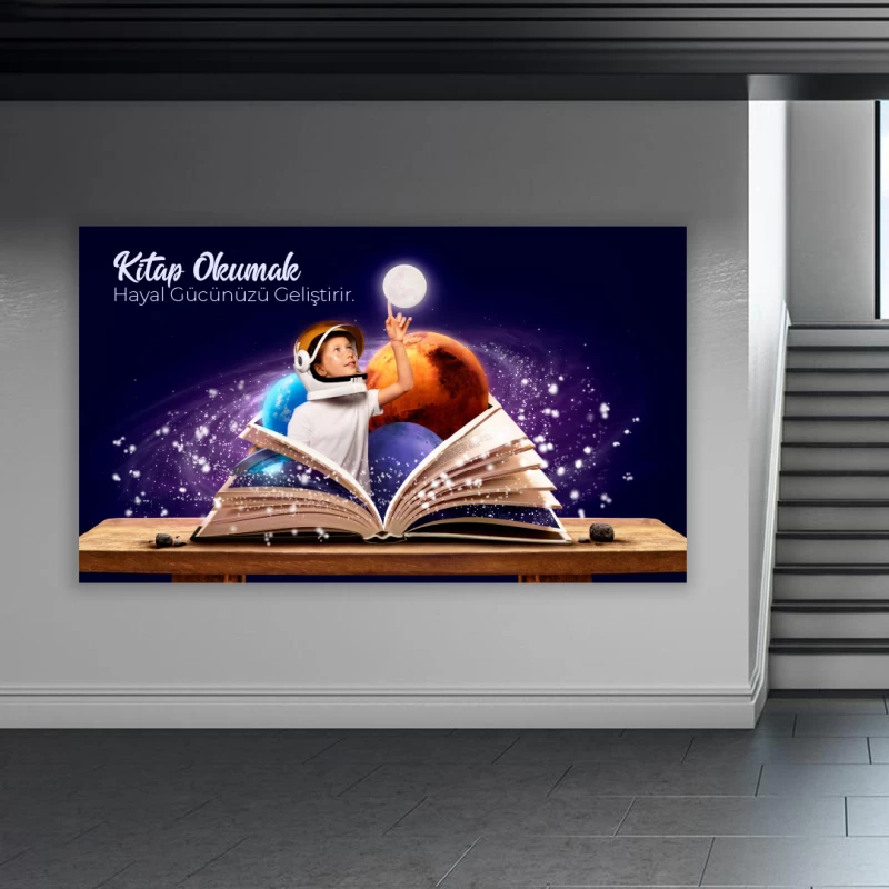 Kitap Okuma Okul Posteri -06