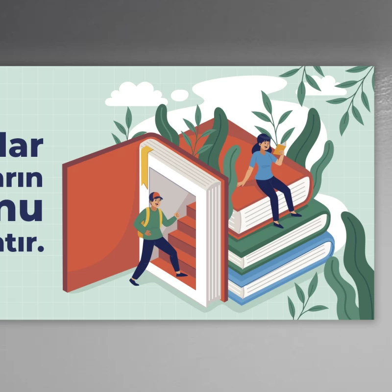 Kitap Okuma Okul Posteri -09