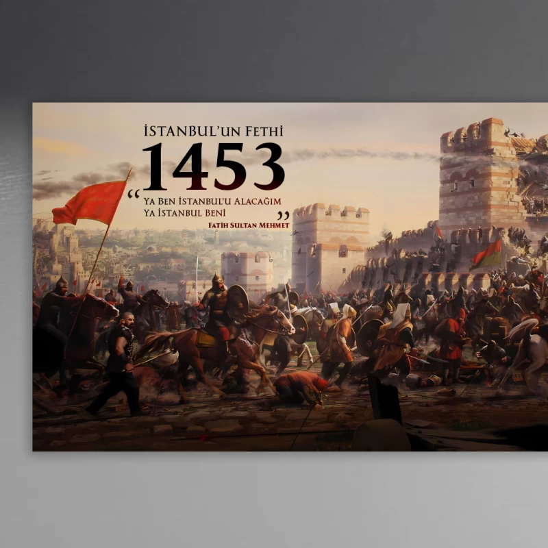 İstanbul'un Fethi 1453 Okul Posteri 