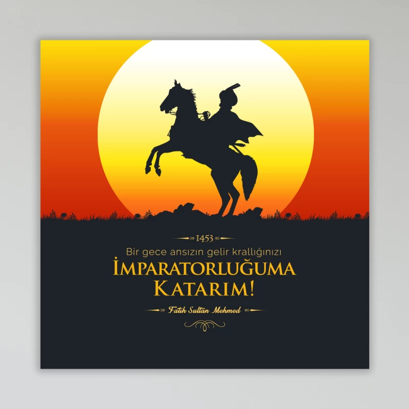 Fatih Sultan Mehmet Okul Posteri 