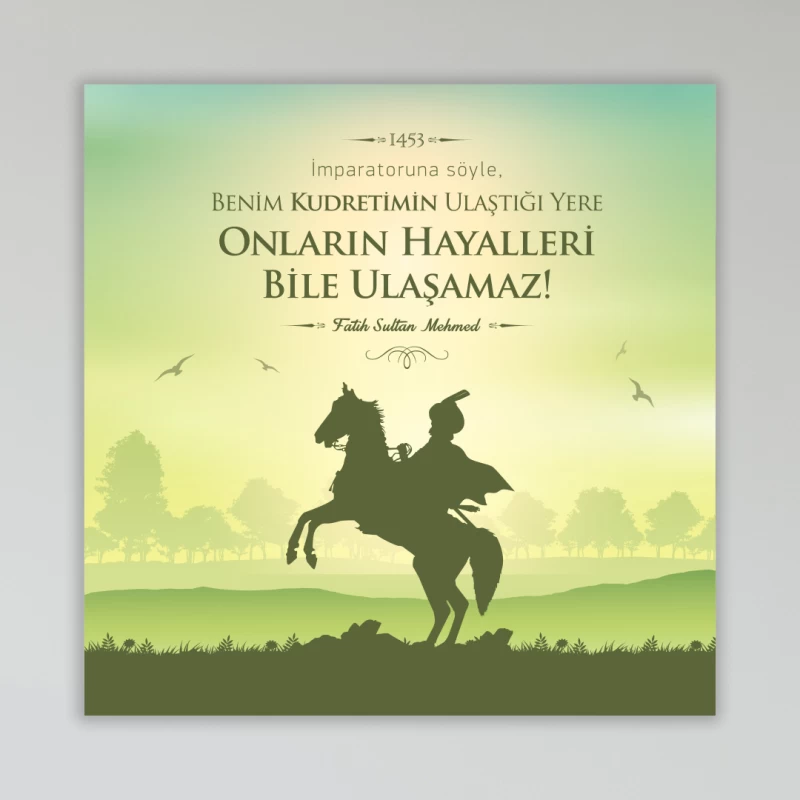 Fatih Sultan Mehmet Okul Posteri -2