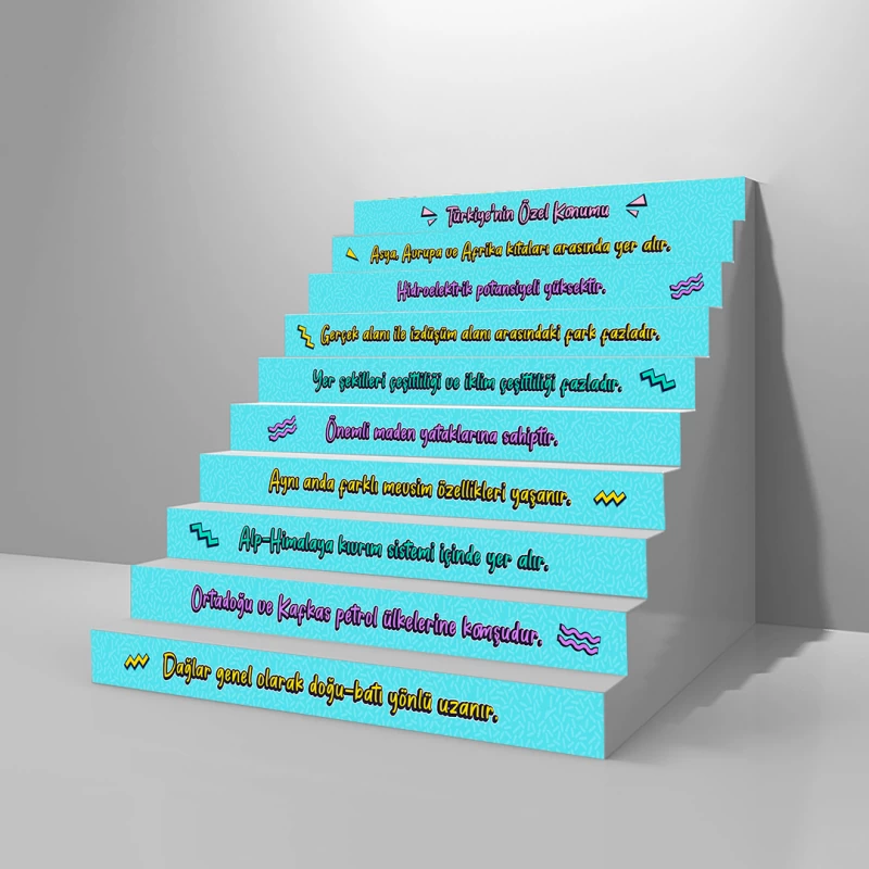 Türkiye'nin Özel Konumu Merdiven Giydirme