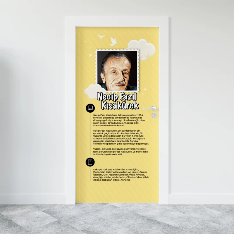 Necip Fazıl Kısakürek Kapı Giydirme