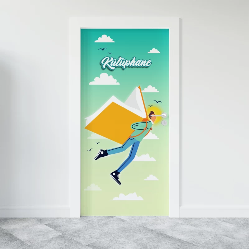 Kütüphane Kapı Giydirme -03