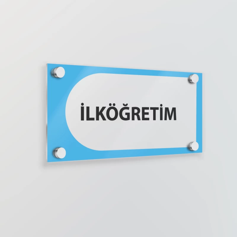 Pleksi Kapı İsimliği (İLKÖĞRETİM)