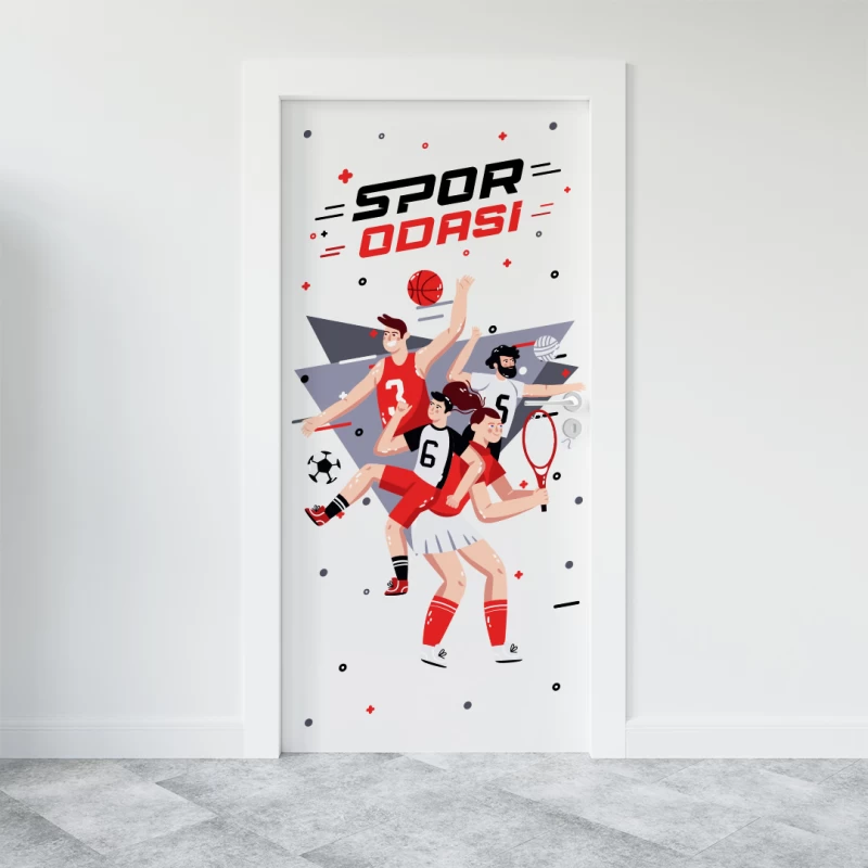Spor Odası Kapı Giydirme -01