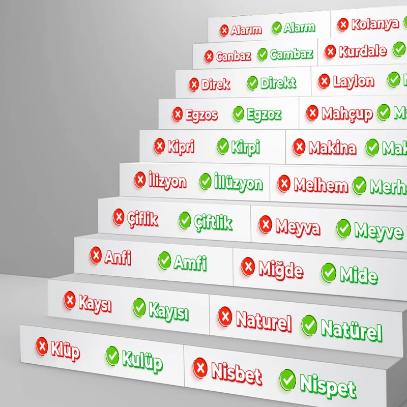 Doğru - Yanlış Merdiven Giydirme